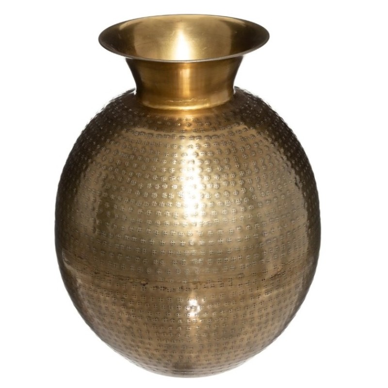 Vaza Oasis, metal, auriu, H.40 cm, 181411