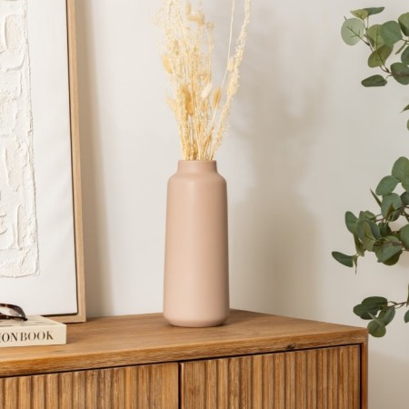 Vaza Rily, ceramica, nude rose, D.12 cm, 204291C
