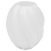 Vaza Valma, sticla, alb, H.21 cm, 204301