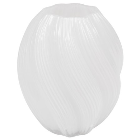 Vaza Valma, sticla, alb, H.21 cm, 204301