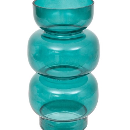 Vaza Vintage, sticla, albastra, H.25 cm, 198150