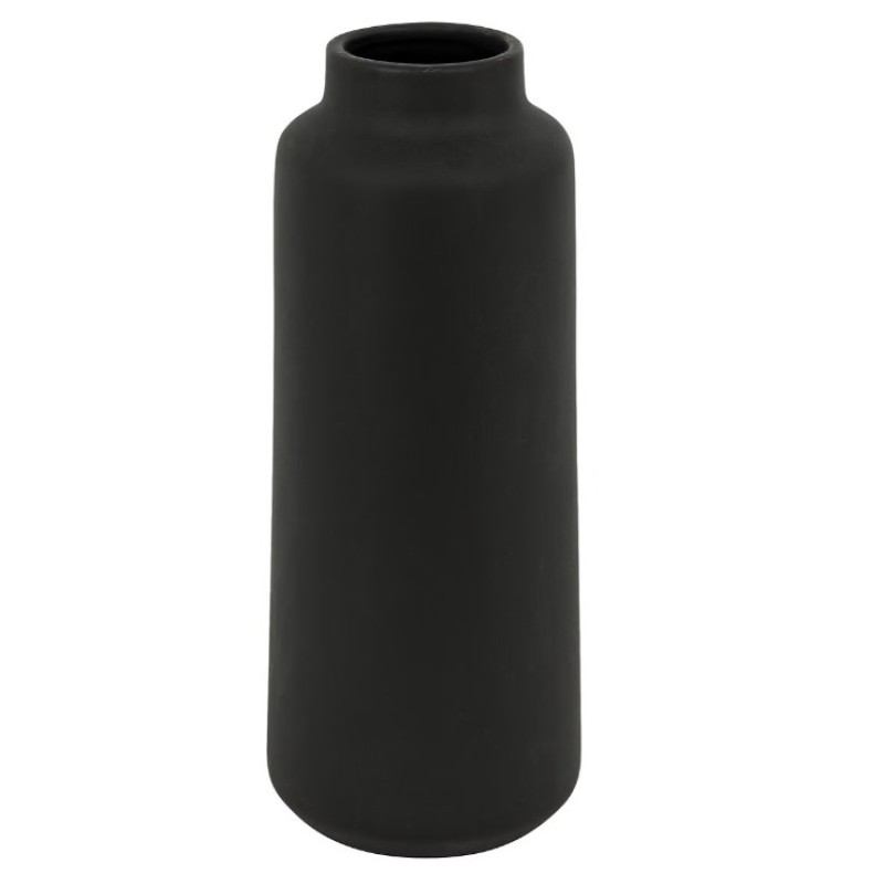 Vaza Rily, ceramica, negru, D.12 cm, 204291A