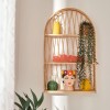 Raft de perete Anahi, bambus si MDF, bej, H.74 cm, 206426