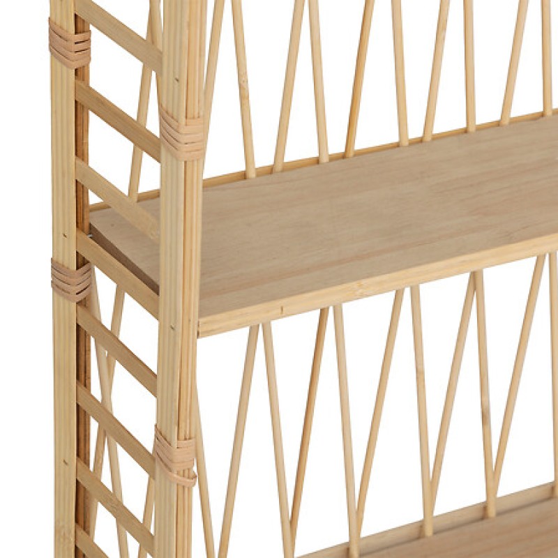 Raft de perete Anahi, bambus si MDF, bej, H.74 cm, 206426