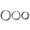 Set 3 rafturi Juni, metal, negru model plasa, D.25/30/35 cm, 166583