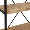 Raft Edene, 4 polite lemn, structura metalica neagra, H.141 cm, 114531