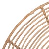Set 2 rafturi de perete Estela, metal, ratan natural, L.36/48 cm, 182107