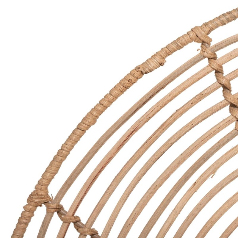 Set 2 rafturi de perete Estela, metal, ratan natural, L.36/48 cm, 182107