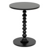 Masuta laterala Alix, lemn, negru, D.38 cm, 206005B
