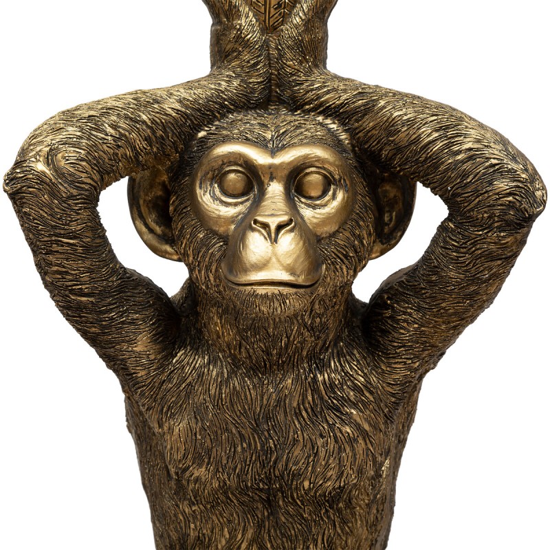 Masuta de cafea Monkey, sticla, polirasina, D.40 cm, 197755