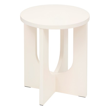 Masuta cafea Bloom, MDF, crem, D.40 cm, 206046A