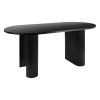 Masa dining Olova, MDF negru, L.180 cm, 206038