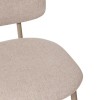 Scaun bar Kamili, poliester si metal, bej, H.108 cm, 207321A