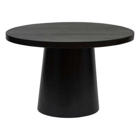 Masa dining Boki, lemn de mango, negru, D.120 cm, 197774