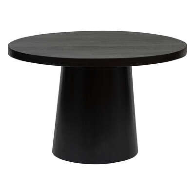 Masa dining Boki, lemn de mango, negru, D.120 cm, 197774
