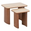 Set 2 masute cafea Jivan, lemn de salcam si travertin, L.38/60 cm, 197859