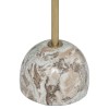 Masuta laterala Nema, metal si marmura, bej, D.35 cm, 194643