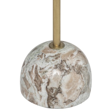 Masuta laterala Nema, metal si marmura, bej, D.35 cm, 194643
