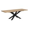 Masa dining extensibila Olaf, metal, lemn, L.180-220 cm, 194659