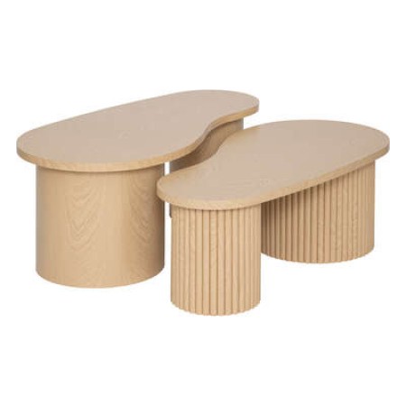Set 2 masute de cafea Soleya, MDF natur, L.99 cm, 197800