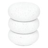 Masuta laterala Stoneto, ceramica, alb, D.35 cm, 206003B