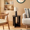 Masuta cafea Bloom, MDF, negru, D.40 cm, 206046B