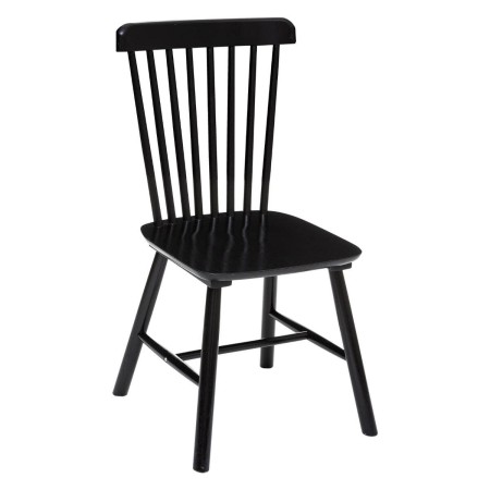 Scaun dining Isabel, lemn, negru, H.87 cm, 179169B