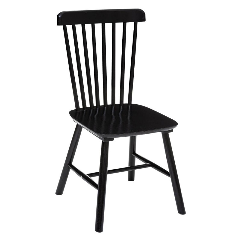 Scaun dining Isabel, lemn, negru, H.87 cm, 179169B