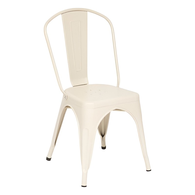 Scaun Niko, metal, crem, H.85 cm, 179176D