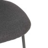 Scaun dining Kamili, metal, poliester, gri, H.84 cm, 202248B