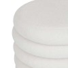 Taburet Giulia, boucle, spatiu depozitare, alb, H.40 cm, 202264A