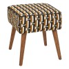 Taburet Chiara, poliester, multicolor, H.42 cm, 202266C