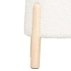 Taburet Inuit, picioare lemn, boucle, H.41 cm, 202272