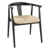 Scaun dining Yamato, lemn de fag, negru, H.73 cm, 207335B