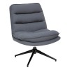 Scaun de birou rotativ Harper, textil gri, H.87 cm, 207310B
