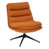 Scaun de birou rotativ Harper, textil caramiziu, H.87 cm, 207310C