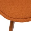 Scaun Baya, picioare din lemn de fag, poliester, ambra, H.79 cm, 197307D