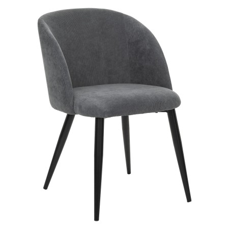Scaun dining Celeste, metal, poliester gri, H.80 cm, 184912A