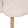 Scaun dining Celeste, metal, poliester crem, H.80 cm, 184913A