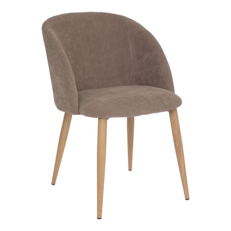 Scaun dining Celeste, metal, poliester taupe, H.80 cm, 184913C