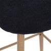 Scaun bar Celeste, picioare metal, velur bleumarine, H.106 cm, 185107B