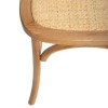 Scaun dining Isak, lemn si ratan, H.89 cm, 166636A
