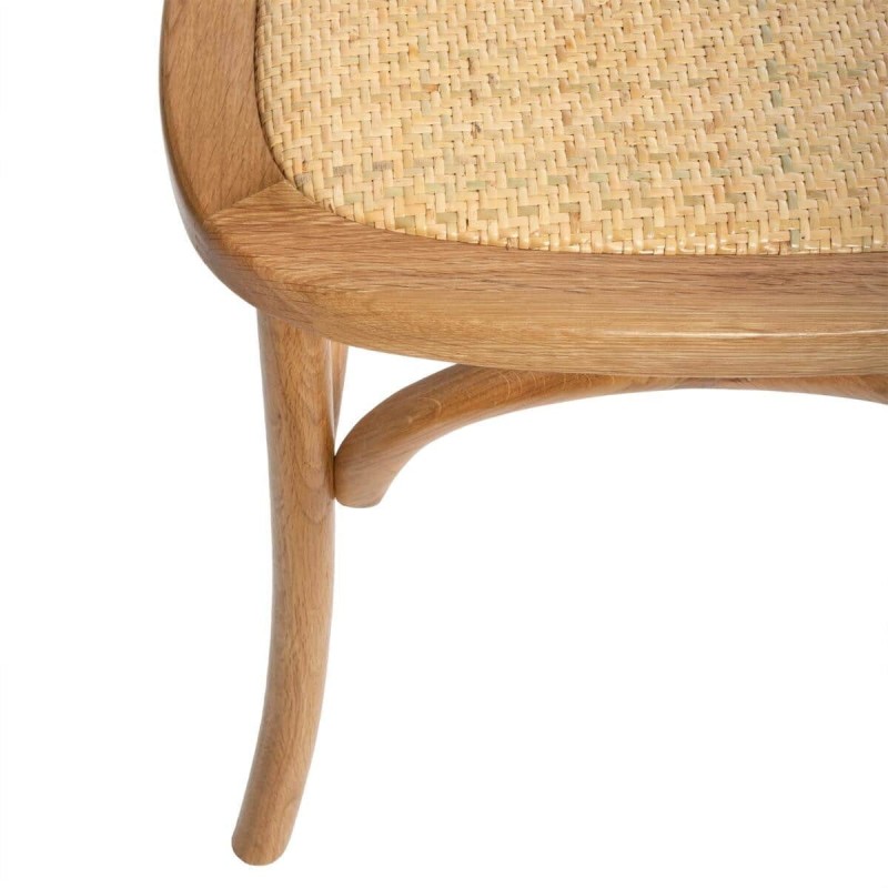 Scaun dining Isak, lemn si ratan, H.89 cm, 166636A
