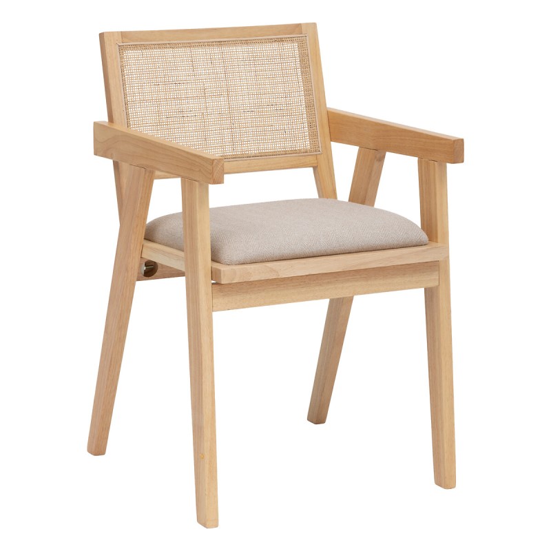 Scaun Koila, lemn si ratan, H.81 cm, 202207A