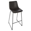 Scaun bar Lois, structura metal, negru, H.101 cm, 156926A
