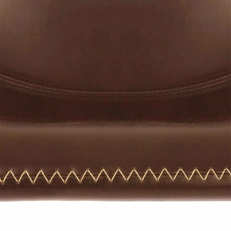 Scaun bar Lois, structura metal negru, maro, H.101 cm, 156926B
