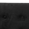 Bancheta neagra pliabila din catifea, L.76 cm, Lysandre, 140091H