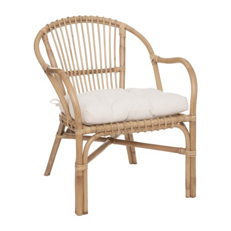 Scaun living Neta, ratan, perna bumbac, H.77 cm, 185085