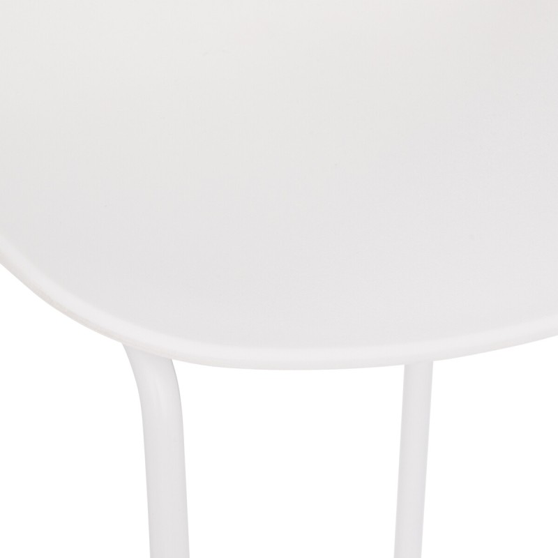 Scaun bar Otac, metal si polipropilena, alb, H.82 cm, 194619A