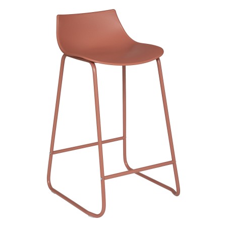 Scaun bar Otac, metal si polipropilena, roz, H.82 cm, 194619D